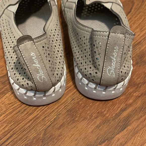 Skechers Beige Air-Cooled Slip-Ons - Picture 5 of 8